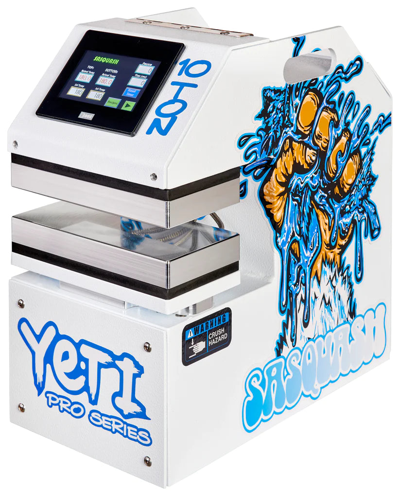 Sasquash Yeti Rosin Press 10-Ton Pro Series (Angled view)